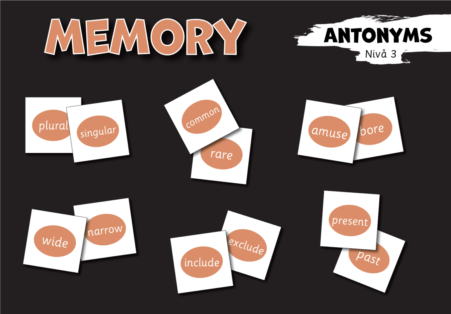 Memory Antonyms 3 Pedly